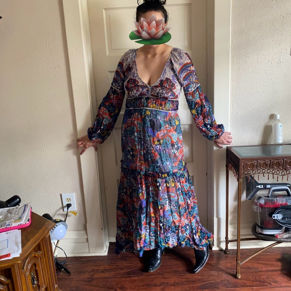 Gorgeous multi-color dress by Maeve Anthropologie - Picture 8 of 8